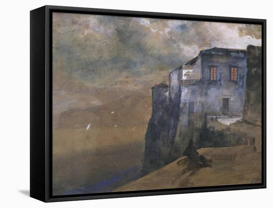 Torquato Tasso's House in Sorrento-Giacinto Gigante-Framed Stretched Canvas