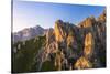 Torre Cinquantenario and Torre Cecilia surrounding Rifugio Rosalba, Italy-Roberto Moiola-Stretched Canvas