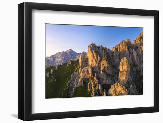 Torre Cinquantenario and Torre Cecilia surrounding Rifugio Rosalba, Italy-Roberto Moiola-Framed Photographic Print