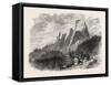 Torre D' Averan, Dolomites, Italy, 19th Century-null-Framed Stretched Canvas