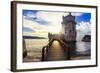 Torre De Belem - Famous Landmark of Lisbon , Portugal-leoks-Framed Photographic Print