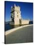 Torre De Belem River Along the Lisbon Port-Alain Evrard-Stretched Canvas