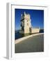 Torre De Belem River Along the Lisbon Port-Alain Evrard-Framed Photographic Print