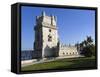 Torre de Belem, UNESCO World Heritage Site, Belem, Lisbon, Portugal, Europe-Stuart Black-Framed Stretched Canvas