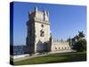 Torre de Belem, UNESCO World Heritage Site, Belem, Lisbon, Portugal, Europe-Stuart Black-Stretched Canvas