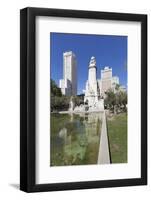 Torre de Madrid and Edificio Espana tower, Cervantes memorial, Plaza de Espana, Madrid, Spain, Euro-Markus Lange-Framed Photographic Print