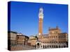 Torre Del Mangia, Piazza Del Campo, Tuscany, Italy-Jeremy Lightfoot-Stretched Canvas