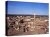 Torre Del Mangia, Piazza Del Campo, Unesco World Heritage Site, Siena, Tuscany, Italy-John Miller-Stretched Canvas