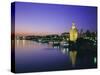 Torre Del Oro and Rio Guadelquivir in the Evening, Seville (Sevilla), Andalucia (Andalusia), Spain-Rob Cousins-Stretched Canvas