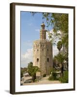 Torre Del Oro, Seville, Andalucia, Spain, Europe-Guy Thouvenin-Framed Photographic Print