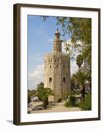 Torre Del Oro, Seville, Andalucia, Spain, Europe-Guy Thouvenin-Framed Photographic Print