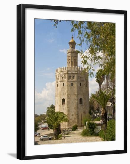 Torre Del Oro, Seville, Andalucia, Spain, Europe-Guy Thouvenin-Framed Photographic Print