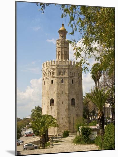 Torre Del Oro, Seville, Andalucia, Spain, Europe-Guy Thouvenin-Mounted Photographic Print