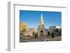 Torre del Reloj Publico (Public Clock Tower), UNESCO World Heritage Site, Cartagena, Colombia, Sout-Michael Runkel-Framed Photographic Print