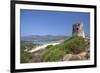 Torre di Porto Giunco Tower and Simius Beach near Villasimius, Sardinia, Italy-null-Framed Premium Giclee Print