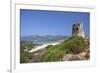 Torre di Porto Giunco Tower and Simius Beach near Villasimius, Sardinia, Italy-null-Framed Premium Giclee Print