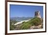 Torre di Porto Giunco Tower and Simius Beach near Villasimius, Sardinia, Italy-null-Framed Premium Giclee Print