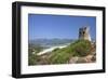 Torre di Porto Giunco Tower and Simius Beach near Villasimius, Sardinia, Italy-null-Framed Art Print