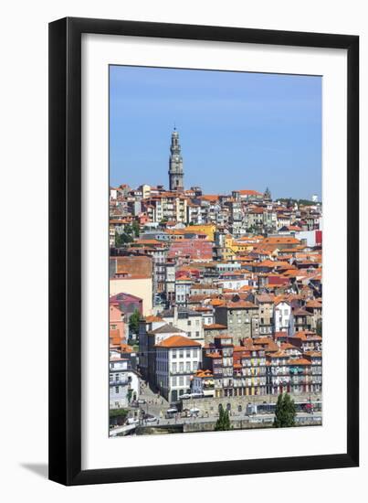 Torre Dos Clerigos, Old City, UNESCO World Heritage Site, Oporto, Portugal, Europe-G and M Therin-Weise-Framed Photographic Print