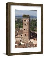 Torre Guinigi Topped by Holm Oak Tree, Lucca, Tuscany, Italy, Europe-Stuart Black-Framed Photographic Print