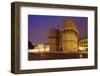 Torres De Serranos City Gate at Dusk, Valencia, Comunidad Valencia, Spain, Europe-Markus Lange-Framed Photographic Print