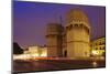 Torres De Serranos City Gate at Dusk, Valencia, Comunidad Valencia, Spain, Europe-Markus Lange-Mounted Photographic Print