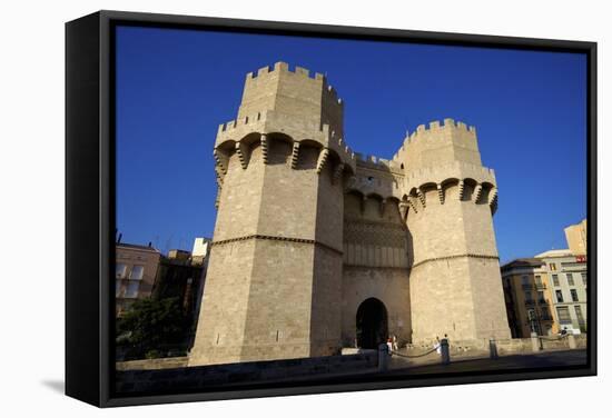 Torres De Serranos, Valencia, Spain, Europe-Neil Farrin-Framed Stretched Canvas