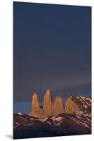 Torres del Paine Mountain Peaks, Patagonia, Magellanic Region, Chile-Pete Oxford-Mounted Premium Photographic Print