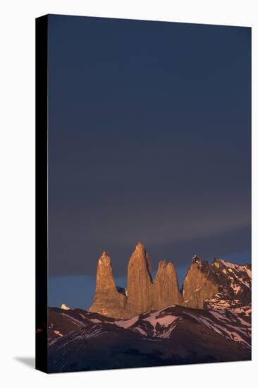 Torres del Paine Mountain Peaks, Patagonia, Magellanic Region, Chile-Pete Oxford-Stretched Canvas