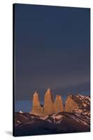 Torres del Paine Mountain Peaks, Patagonia, Magellanic Region, Chile-Pete Oxford-Stretched Canvas