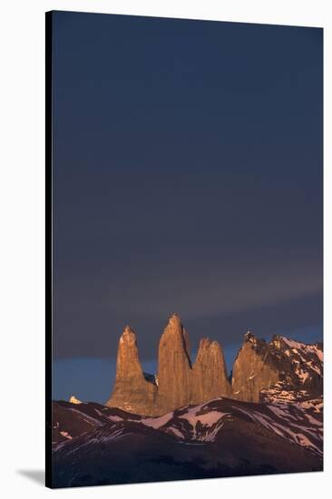 Torres del Paine Mountain Peaks, Patagonia, Magellanic Region, Chile-Pete Oxford-Stretched Canvas