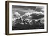 Torres Del Paine National Park, Cuernos and Clouds, Region 12, Chile, Patagonia-Howie Garber-Framed Photographic Print