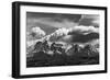 Torres Del Paine National Park, Cuernos and Clouds, Region 12, Chile, Patagonia-Howie Garber-Framed Photographic Print