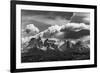 Torres Del Paine National Park, Cuernos and Clouds, Region 12, Chile, Patagonia-Howie Garber-Framed Photographic Print