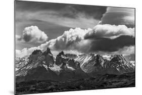 Torres Del Paine National Park, Cuernos and Clouds, Region 12, Chile, Patagonia-Howie Garber-Mounted Photographic Print