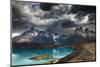 Torres Del Paine National Park, Lake Pehoe and Cuernos Mountains, Patagonia, Chile-DmitryP-Mounted Photographic Print