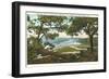 Torrey Pines Beach, San Diego County, California-null-Framed Art Print