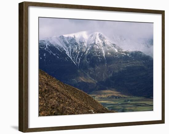 Torridon Village Beneath Liathach Mountain Range, Highland Region, Scotland, United Kingdom-Duncan Maxwell-Framed Photographic Print