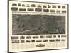 Torrington, Connecticut - Panoramic Map-Lantern Press-Mounted Art Print