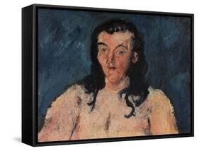 Torse au fond bleu-Chaim Soutine-Framed Stretched Canvas