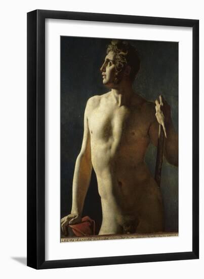 Torse ou demi-figure peinte-Jean-Auguste-Dominique Ingres-Framed Giclee Print