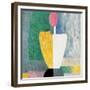 Torso (Figure with Pink Fac), 1928-1932-Kazimir Malevich-Framed Giclee Print