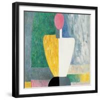 Torso (Figure with Pink Fac), 1928-1932-Kazimir Malevich-Framed Giclee Print