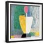 Torso (Figure with Pink Fac), 1928-1932-Kazimir Malevich-Framed Giclee Print