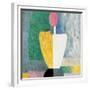 Torso (Figure with Pink Fac), 1928-1932-Kazimir Malevich-Framed Giclee Print