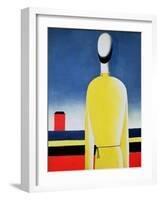 Torso in a Yellow Shirt, 1928-32-Kasimir Malevich-Framed Giclee Print