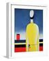 Torso in a Yellow Shirt, 1928-32-Kasimir Malevich-Framed Giclee Print