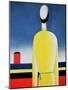 Torso in a Yellow Shirt, 1928-32-Kasimir Malevich-Mounted Giclee Print