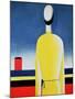 Torso in a Yellow Shirt, 1928-32-Kasimir Malevich-Mounted Giclee Print