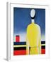 Torso in a Yellow Shirt, 1928-32-Kasimir Malevich-Framed Giclee Print